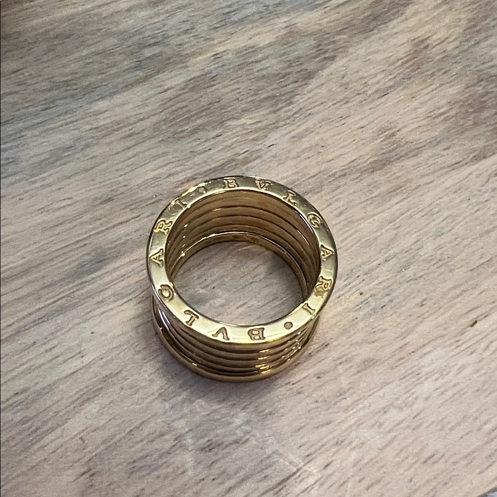 Bvlgari 18k Yellow Gold Ring B.zero1 Women’s - Picture 3 of 6